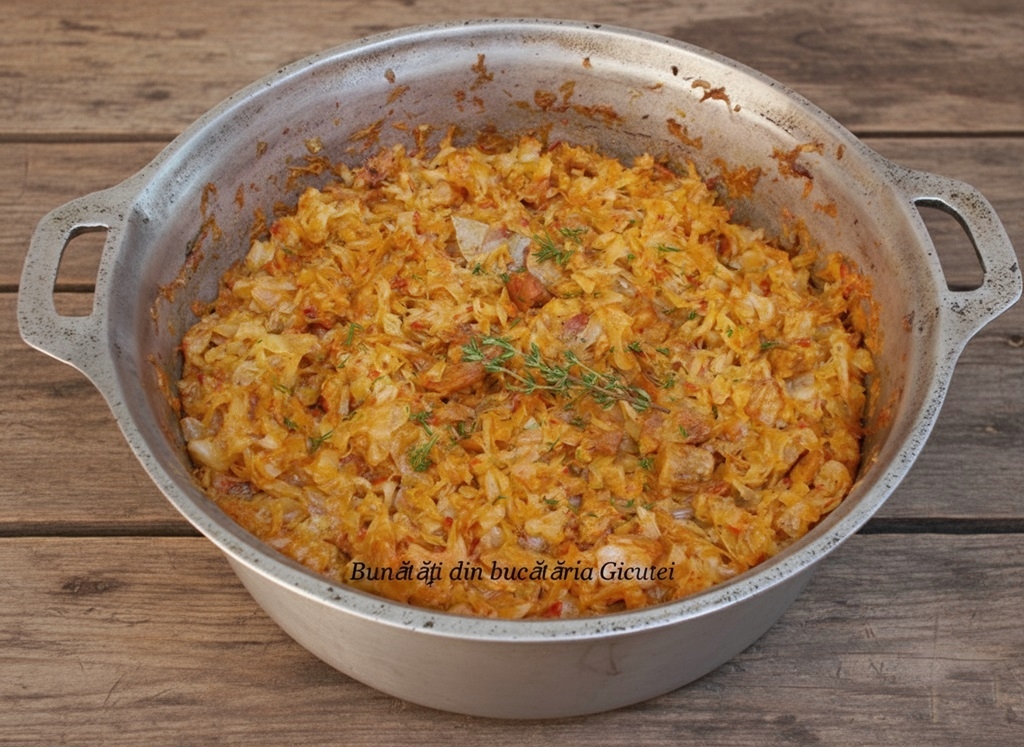 Varză murată la cuptor cu jumări -rețetă delicioasă