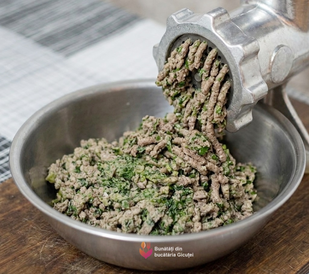 carnea si legumele trecute prin masina de tocat