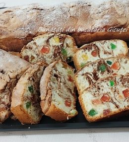 Chec din albusuri cu rahat si nutella