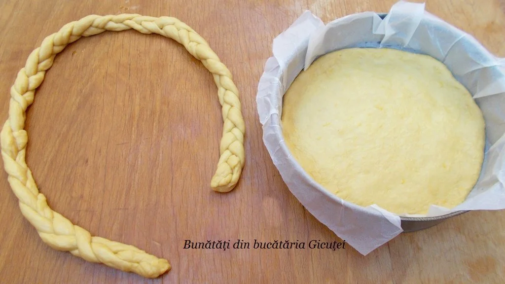 forma cu aluat si impletitura