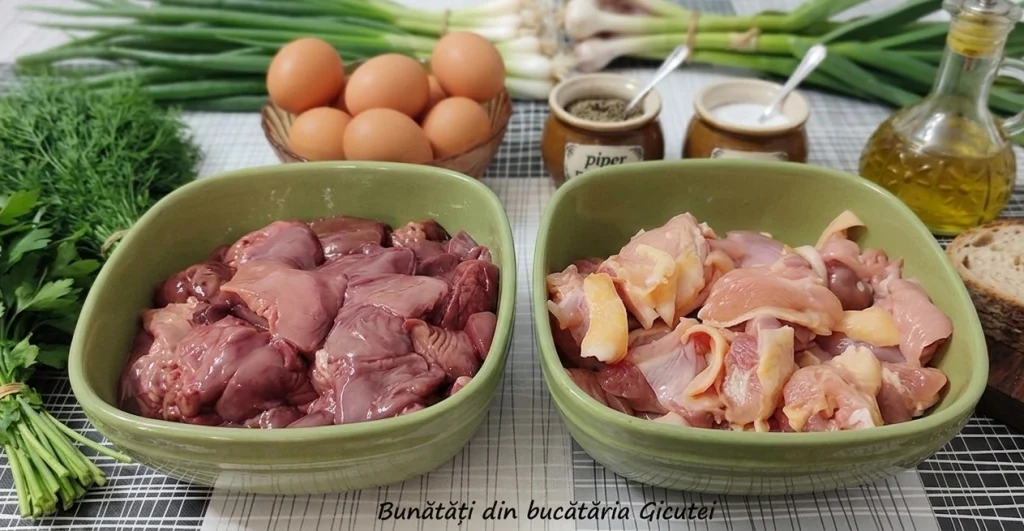 ingredientele pentru drob de pui