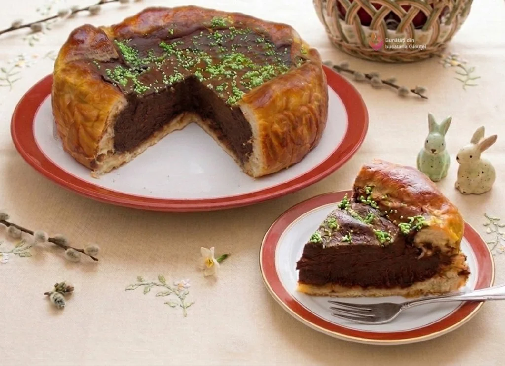 pasca cu umplutura de ciocolata