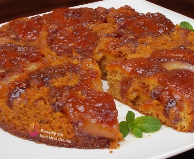 prajitura cu mere intregi reteta de post