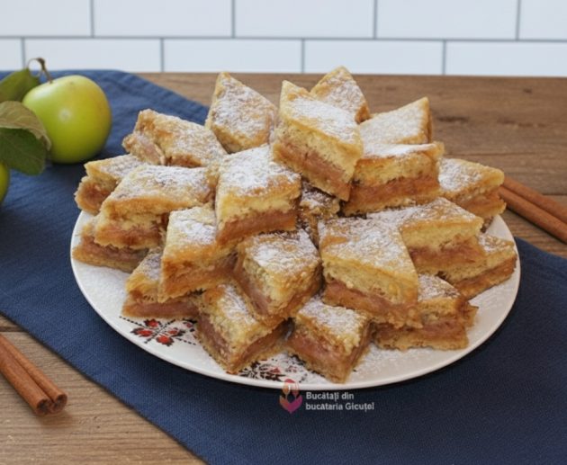 prajitura turnata cu mere- reteta de post