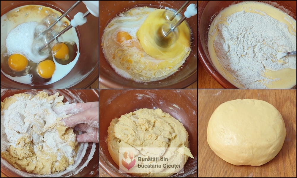 pregatire aluat foi coapte pe dosul tavii