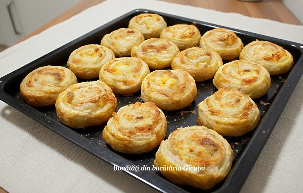 reteta rulouri din foietaj cu somon si telemea