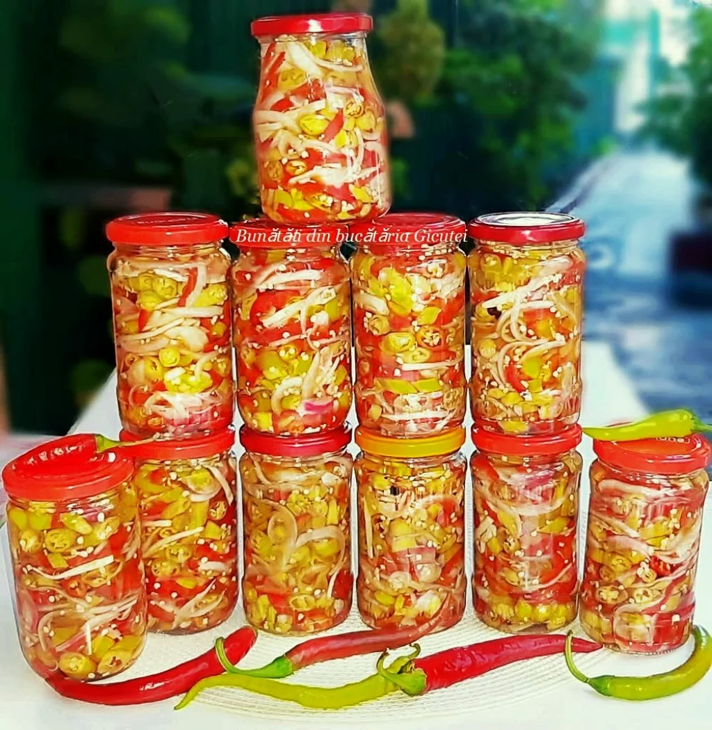 salata picanta de ardei si ceapa