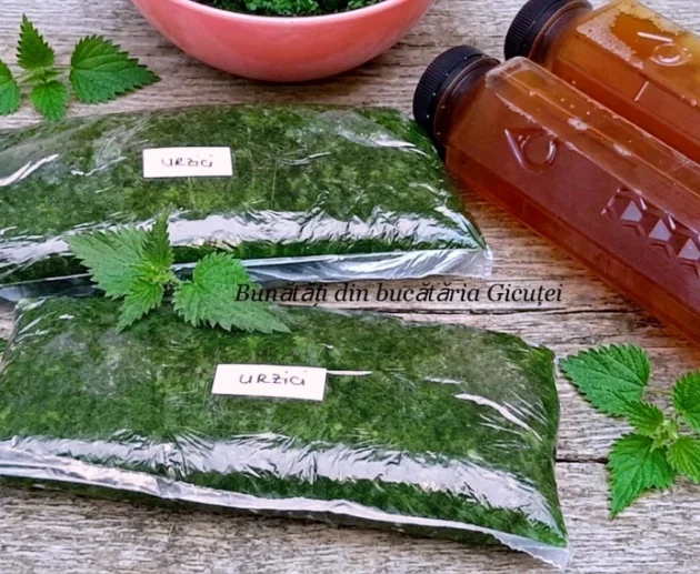 urzici la congelator pentru iarna