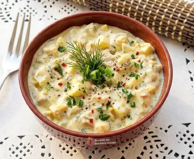 salata de oua si ton altfel decorata