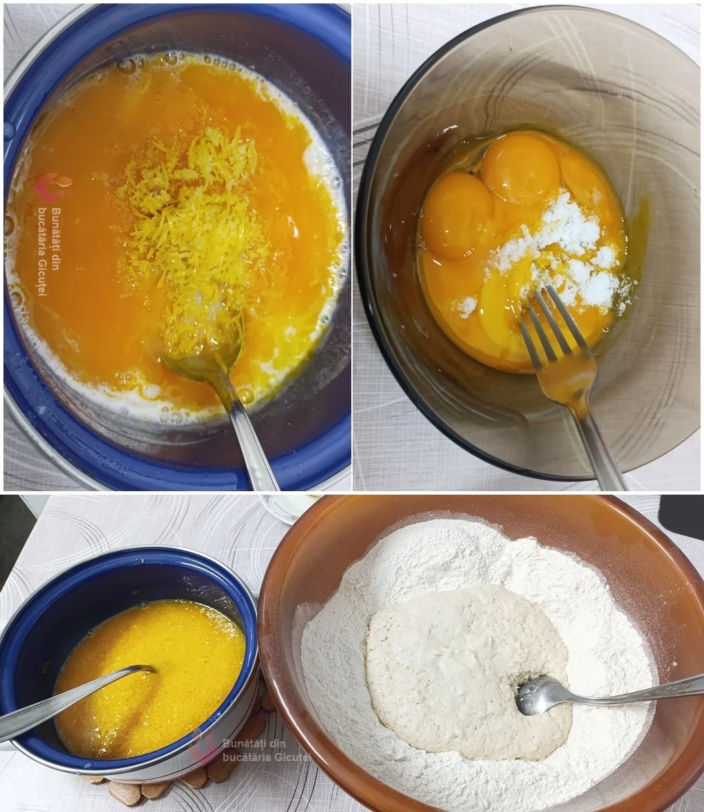 colaj galbenusuri si bolul cu faina si maia