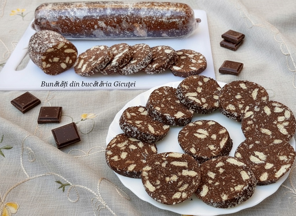 salam de biscuiti cu ciocolata