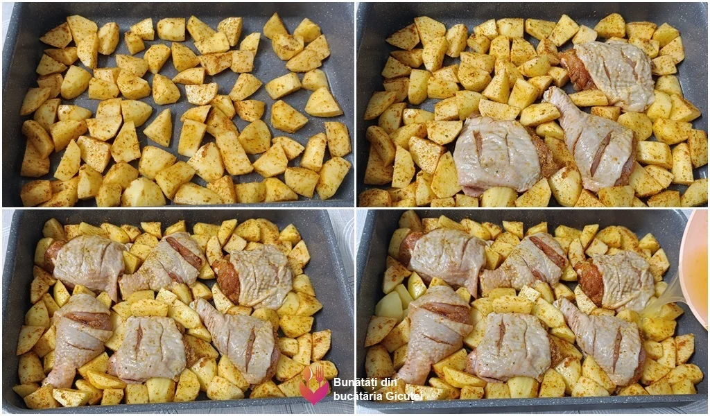 pulpele-de-pui-si-cartofii-asezati-in-tava