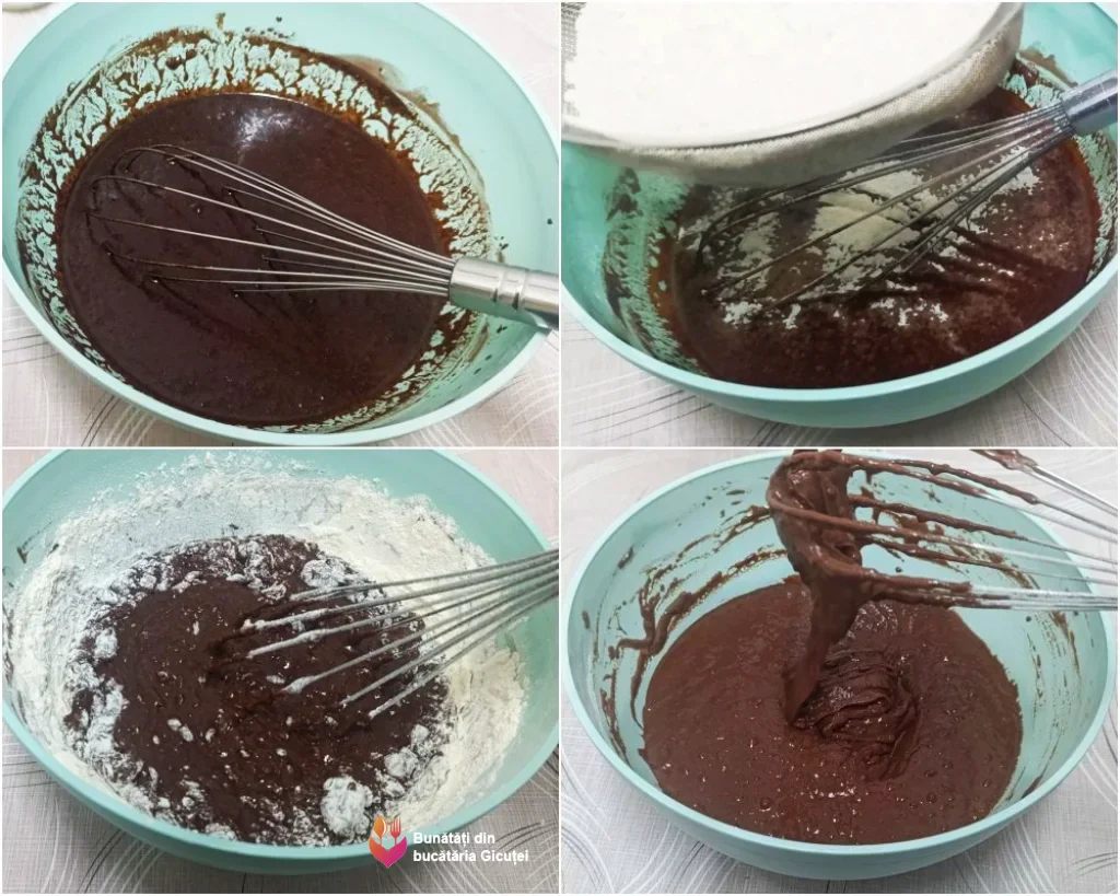 amestecare ingrediente pentru negresa