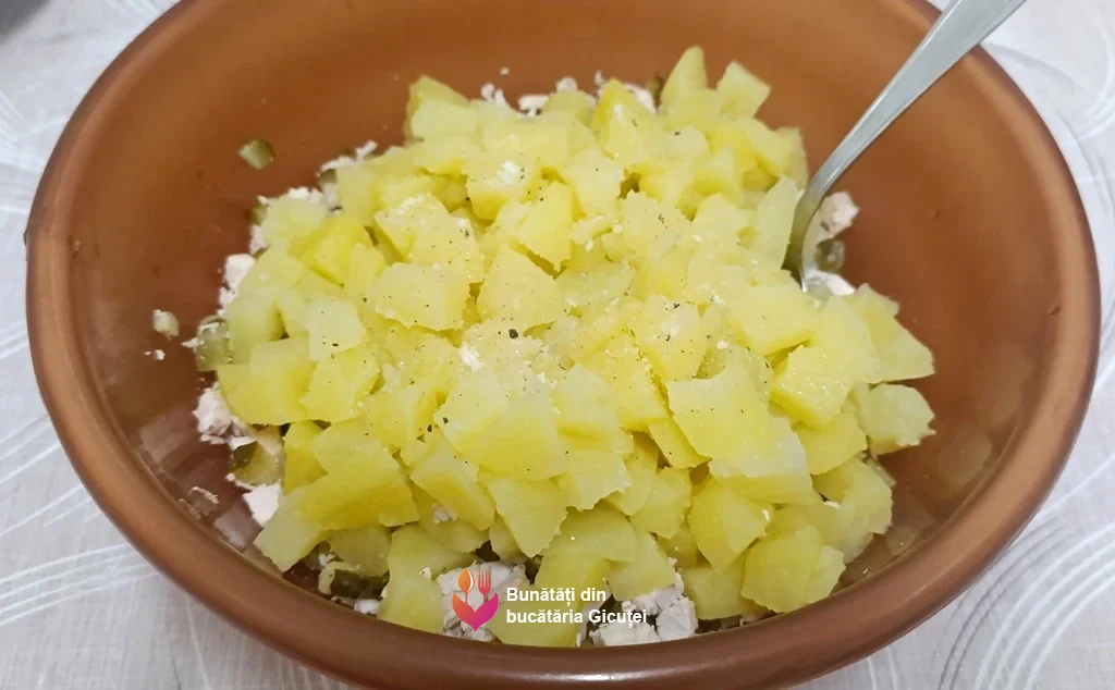 bolul cu legumele si pieptul de pui