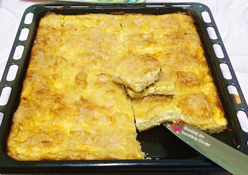 placinta rapida cu branza sarata si iaurt