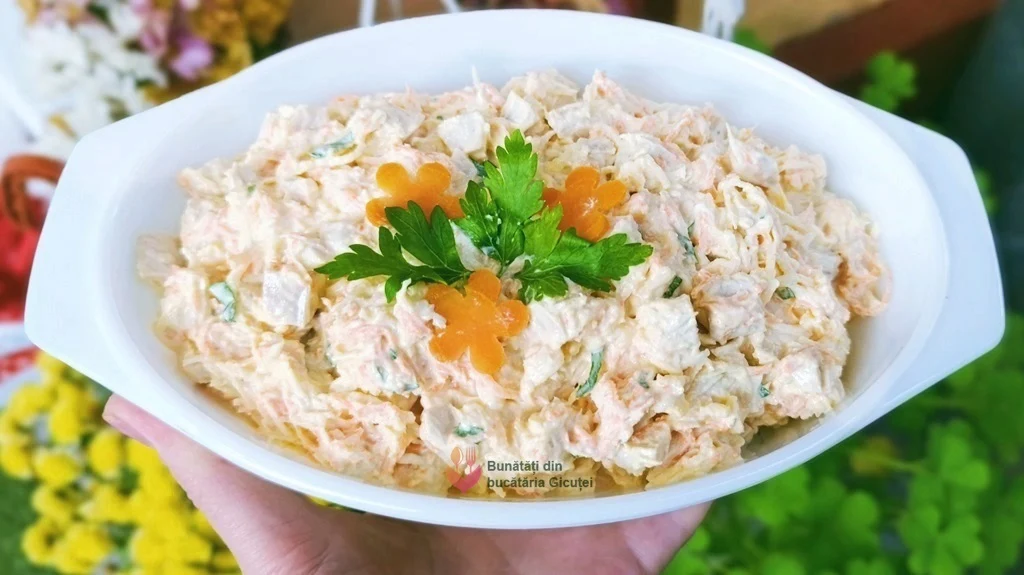 salata dietetica de telina si piept de pui