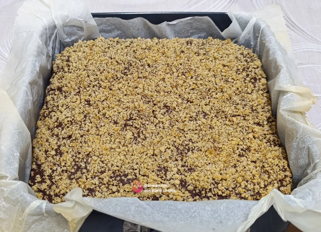 tava cu negresa scopasa din cuptor