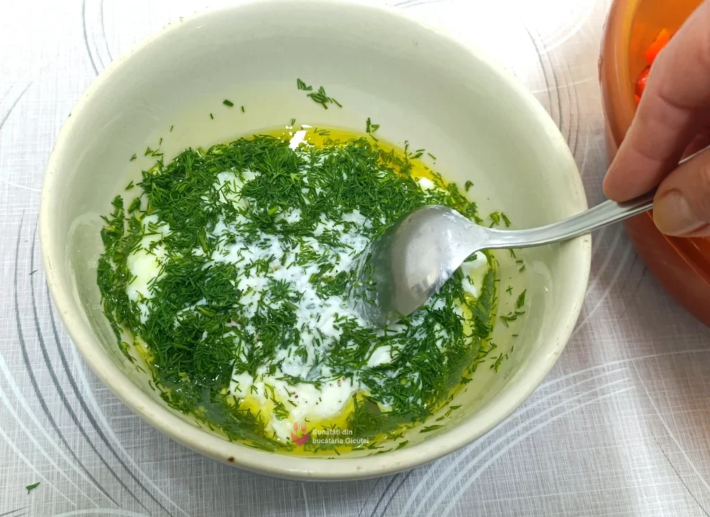 omogeneizare iaurt si restul ingredientelor