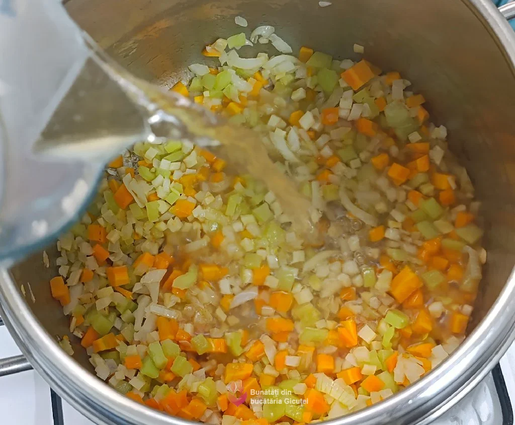 adaugare apa peste legume