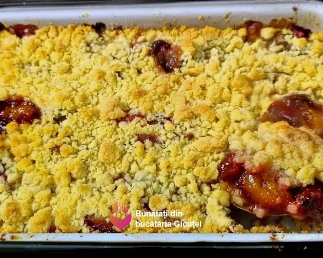 crumble cu prune